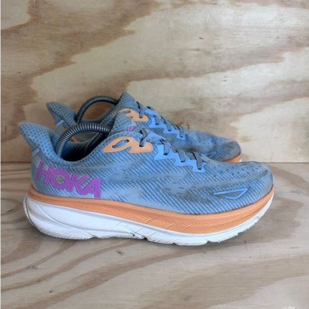 Hoka One One - Clifton 9 - Running Shoes - Blue - Women's - 9.5 B - 1127896 ABIW